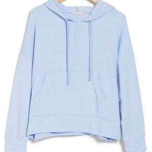 NWT FREE PEOPLE “Work it Out” Hoodie Aurora Blue M